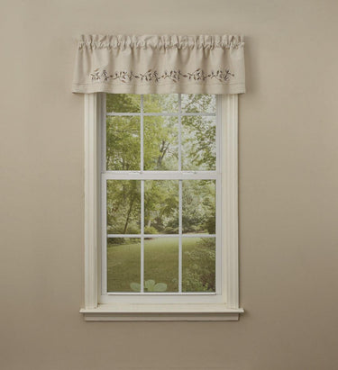 Cotton Blossom Embroidered Lined Valance 60'' x 14'' Park Designs - The Fox Decor